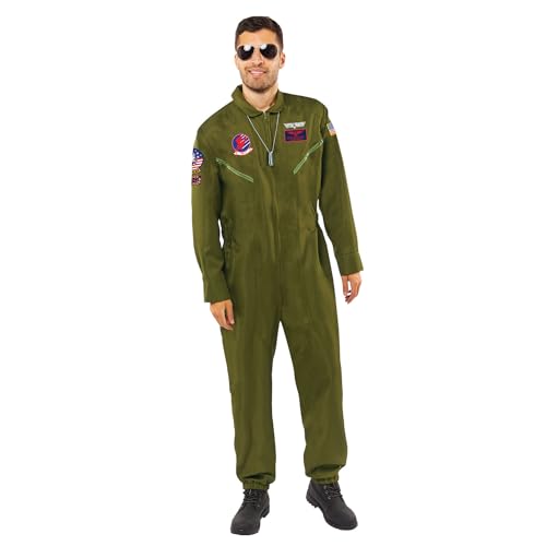 (Fix 12/25) (9913295) Adult Mens Top Gun Maverick Costume (Standard) von amscan