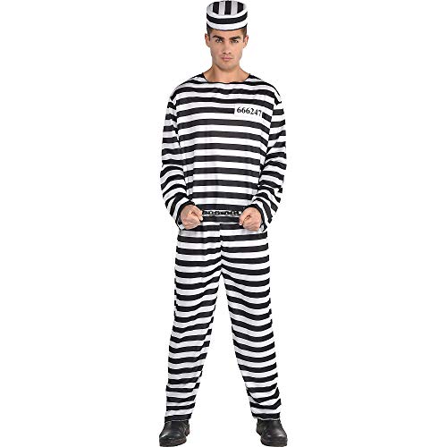 (PKT) (840227-55) Adult Mens Jailbird Con Costume (Standard) von amscan