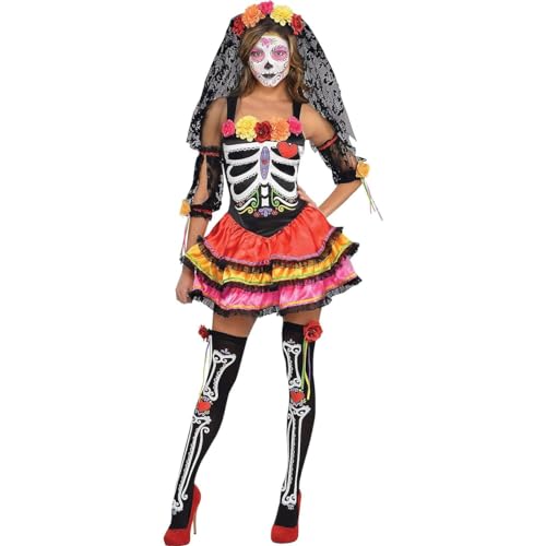 (PKT) (844569-55) Adult Ladies Day Of The Dead Señorita Costume (Large) von amscan