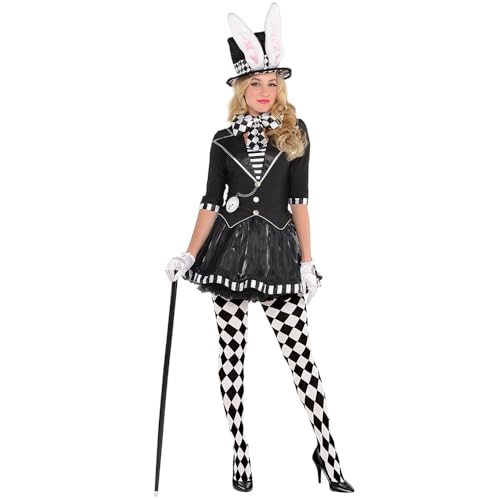 (PKT) (847836) Adult Ladies New Dark Mad Hatter Costume (DE 50/52) von amscan
