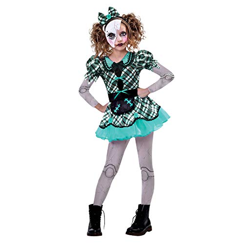 (PKT) (9904753) Child Girls Dark Doll Costume (10-12yr) von amscan