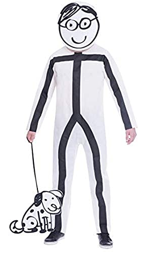(PKT) (9905096) Adult Mens Stick Man Costume (Extra Large) von amscan