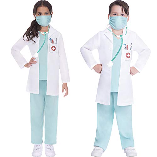 amscan 9907238 Uni-Kinder-Kostüm, Arzt, Uniform, Alter: 3–4 Jahre von amscan