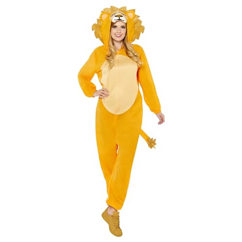 (PKT) (9908780) Adult Lion Onesie Costume One Piece (Standard) von amscan