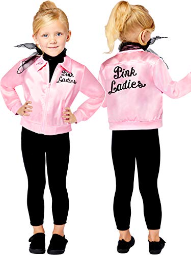 (PKT) (9909238) Child Girls Pink Ladies Costume (4-6yr) - Grease Movie von amscan