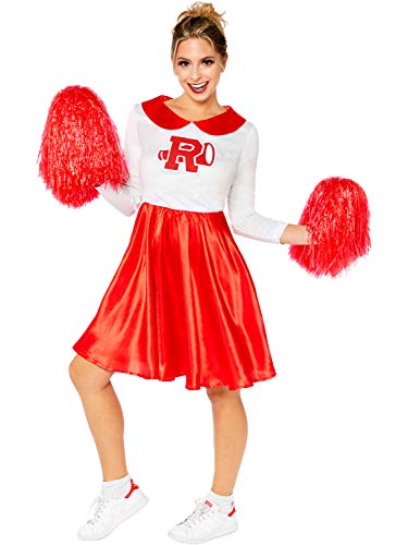 (PKT) (9909261) Adult Ladies Sandy Rydell High Cheerleader Costume (Medium/Large) - Grease Movie von amscan