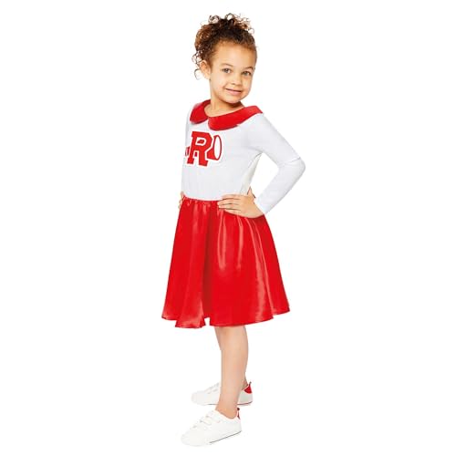 (PKT) (9909266) Child Girls Sandy Rydell High Cheerleader Costume (8-10yr) - Grease Movie von amscan