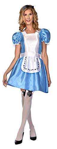 (PKT) (9910400) Adult Ladies Alice In Wonderland Costume (UK 10-12) von amscan