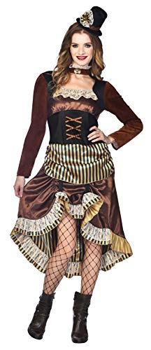 (PKT) (9910963) Adult Ladies Noble Steampunk Woman Costume (UK 14-16) von amscan