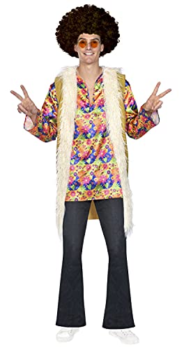 (PKT) (9911053) Adult Mens Hippie Man Costume (Small) von amscan