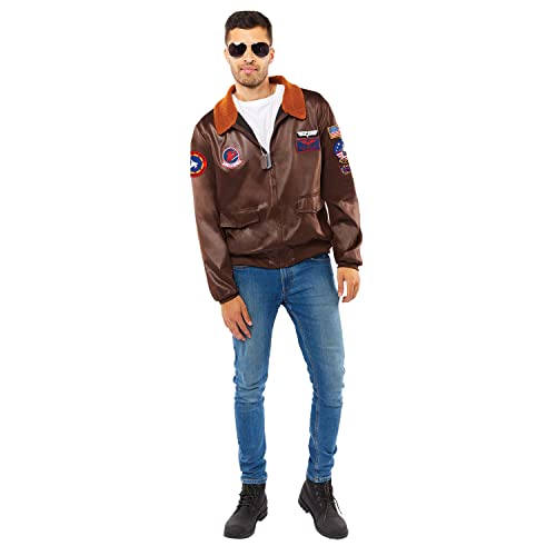 (PKT) (9913304) Adult Top Gun Bomber Jacket (Extra Large) von amscan