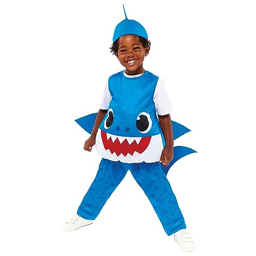 (PKT) (9913324) Child Boys Baby Shark Blue Daddy Costume (3-4yr) von amscan