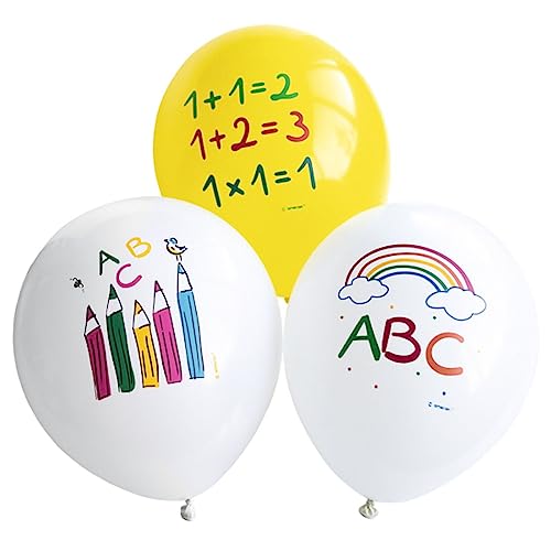 Amscan 6 Latexballons Schulstart 27,5 cm/ 11" von amscan