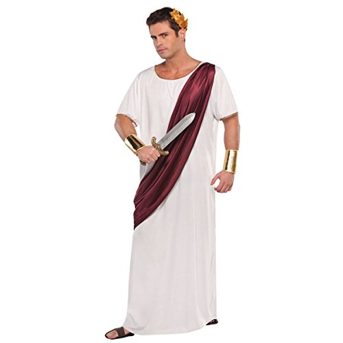 AMSCAN Augustus Caesar Halloween-Kostüm für Herren, Standard, mit mitgeliefertem Zubehör von amscan