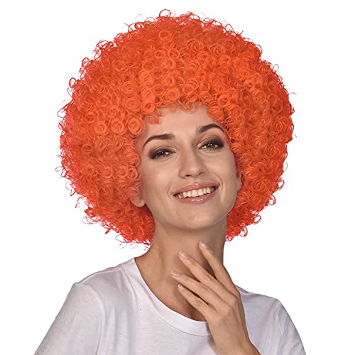 Afro Wig Orange von amscan