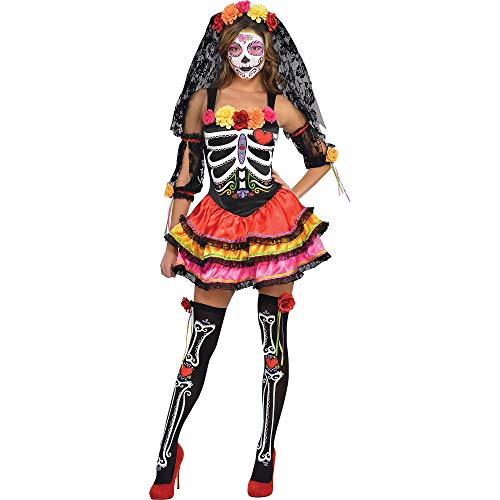 (PKT) (844569-55) Adult Ladies Day Of The Dead Señorita Costume (Large) von amscan