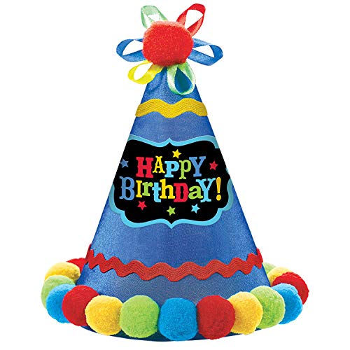 Amscan 250548 - Partyhut Happy Birthday, Größe 20,9 cm, mit Gummiband und Gewebe, Geburtstag, Papierhut, Hut, Accessoire, Kopfbedeckung Amscan 250548 - Partyhut Happy Birthday, Größe 20,9 cm, mit Gummiband und Gewebe, Geburtstag, Papierhut, Hut, Accessoire, Kopfbedeckung von amscan
