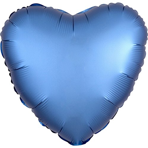 SD-H:Satin Azure Heart von amscan