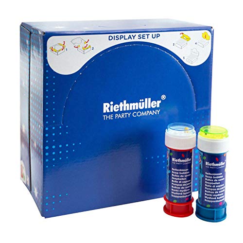 Amscan 3690 - Seifenblasen-Röhrchen mit Geduldspiel, farblich sortiert, Inhalt 60 ml, Größe 3 x 11 cm, Kinder-Geburtstag, Party, Gast-Geschenk Amscan 3690 - Seifenblasen-Röhrchen mit Geduldspiel, farblich sortiert, Inhalt 60 ml, Größe 3 x 11 cm, Kinder-Geburtstag, Party, Gast-Geschenk von amscan