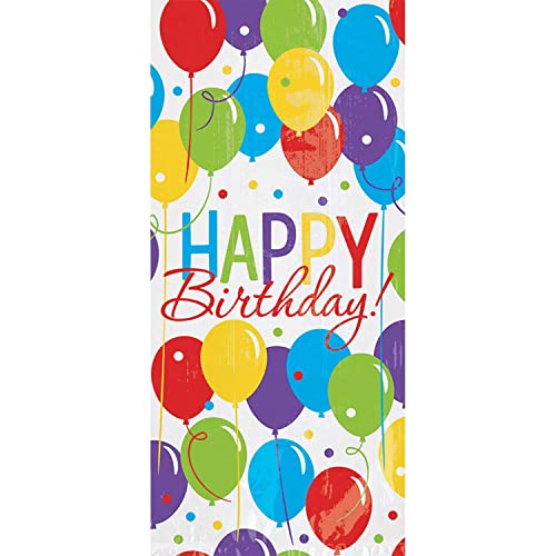 Amscan 370298 - Geschenktasche Luftballons, 50 Stück, Größe 29,2 x 12,7 cm, Happy Birthday, Kunststoff, Mehrfarbig, Alles Gute zum Geburtstag, Konfetti, Give Away, Geschenk, Überraschung, Verpackung Amscan 370298 - Geschenktasche Luftballons, 50 Stück, Größe 29,2 x 12,7 cm, Happy Birthday, Kunststoff, Mehrfarbig, Alles Gute zum Geburtstag, Konfetti, Give Away, Geschenk, Überraschung, Verpackung von amscan
