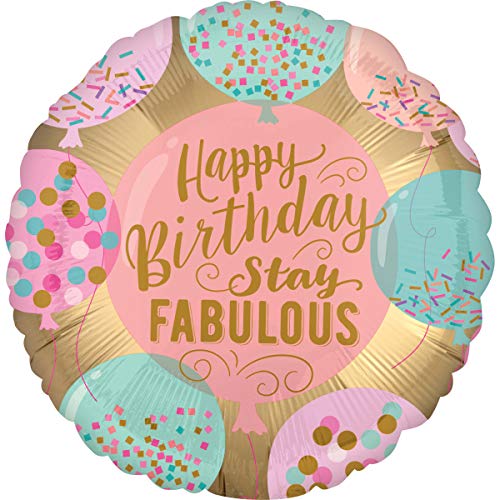 18In Stay Fabulous B/Day Foil Balloon 18In Stay Fabulous B/Day Foil Balloon von amscan