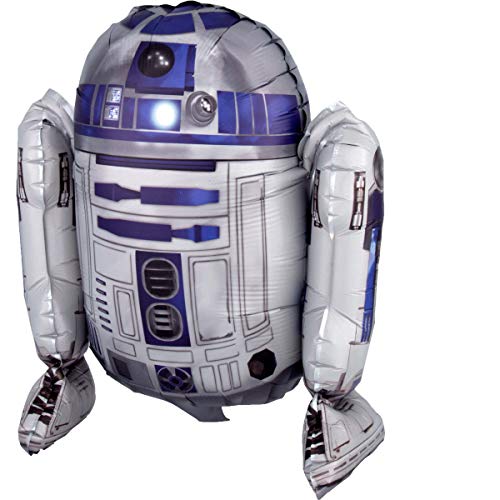 Amscan 3819101 - Sitter Star Wars R2-D2 Folienballon, Größe circa 38 x 45 cm, Disney Star Wars, Luftballon Amscan 3819101 - Sitter Star Wars R2-D2 Folienballon, Größe circa 38 x 45 cm, Disney Star Wars, Luftballon von amscan