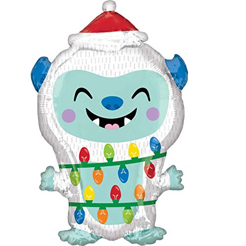 Amscan 3830501 - Junior Shape Folienballon Yeti, 27 x 50 cm, Weihnachten, Heliumballon, Party, Dekoration, Xmas, Christmas, Santa Claus Amscan 3830501 - Junior Shape Folienballon Yeti, 27 x 50 cm, Weihnachten, Heliumballon, Party, Dekoration, Xmas, Christmas, Santa Claus von amscan