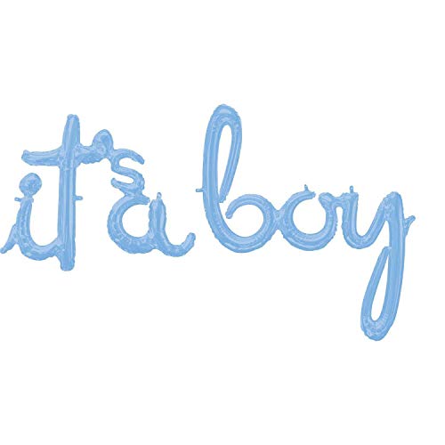Amscan 3916911 - Folienballon It´s a Boy, Junge, Baby-Party, Geburt, Dekoration von amscan