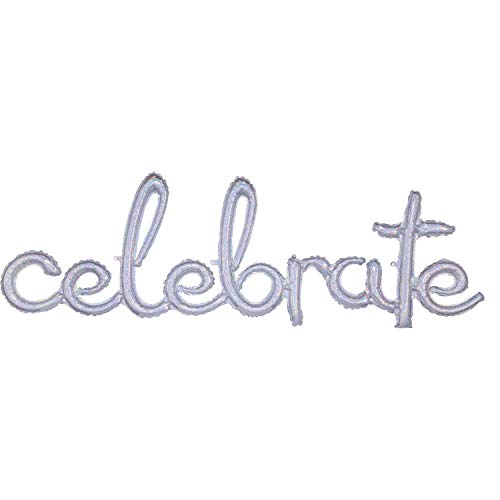 Amscan 3917211 - Folienballon celebrate, Größe 149 x 50 cm, für Helium und Luft, Party, Dekoration, Geburtstag Amscan 3917211 - Folienballon celebrate, Größe 149 x 50 cm, für Helium und Luft, Party, Dekoration, Geburtstag von amscan