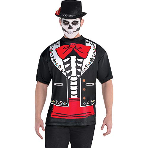 Amscan 394303-55 - Overknee-Socken Knochen, 1 Paar, Strümpfe, Accessoire, Day of the Dead, Mottoparty, Karneval, Halloween von amscan