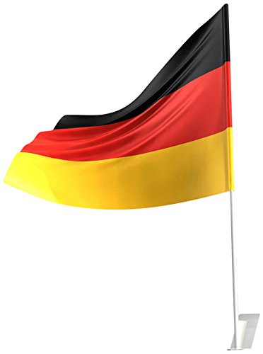 Amscan 400204 - Autofahne Deutschland, circa 30 x 40 cm, Flagge, Fußball, Weltmeisterschaft von amscan