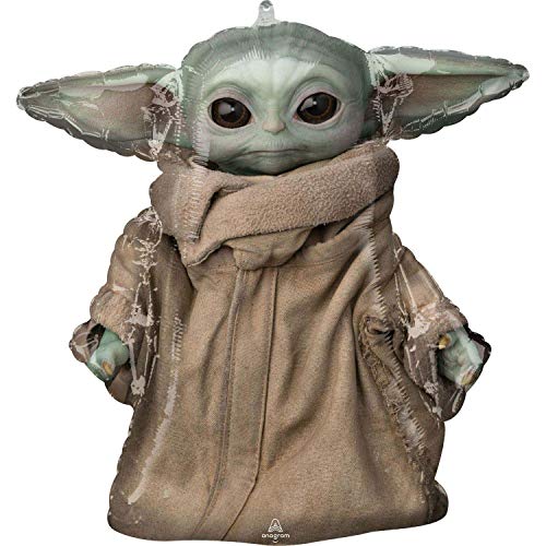 Amscan 4222601 - Super Shape Folienballon Star Wars Mandalorian The Child, Größe 58 x 66 cm, für Helium und Luft, Heliumballon Amscan 4222601 - Super Shape Folienballon Star Wars Mandalorian The Child, Größe 58 x 66 cm, für Helium und Luft, Heliumballon von amscan
