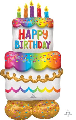 (PKT) AirLoonz: Birthday Cake Foil Balloon von amscan