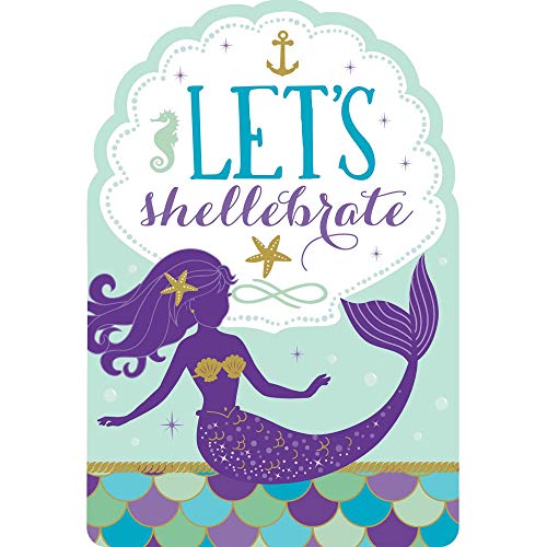 Mermaid Wishes Postcard Invitations with Stickers (8 pk) Mermaid Wishes Postcard Invitations with Stickers (8 pk) von amscan
