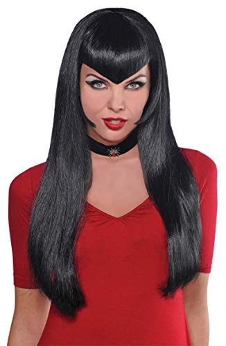 Amscan 840801-55 - Perücke Tödliche Schönheit, langes Kunsthaar, Frisur, Hexe, Vampir, schwarz, Damen, Halloween, Mottoparty, Karneval Amscan 840801-55 - Perücke Tödliche Schönheit, langes Kunsthaar, Frisur, Hexe, Vampir, schwarz, Damen, Halloween, Mottoparty, Karneval von amscan