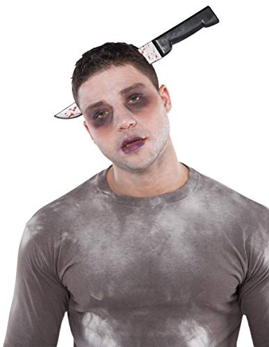 Amscan 843424-55 843424-55-Haarreif, Einheitsgröße Blutspritzern, der Haarreif wirkt als hätte Man EIN Messer im Kopf, aus Kunststoff, Halloween, Unisex – Erwachsene, Silber-Schwarz-Rot Amscan 843424-55 843424-55-Haarreif, Einheitsgröße Blutspritzern, der Haarreif wirkt als hätte Man EIN Messer im Kopf, aus Kunststoff, Halloween, Unisex – Erwachsene, Silber-Schwarz-Rot von amscan