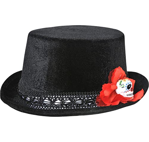 Top Hat Mens Day Of The Dead von amscan