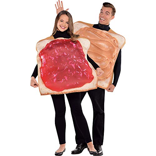 Amscan 2 Partnerkostüme Erdnussbutter- & Marmeladentoast von amscan