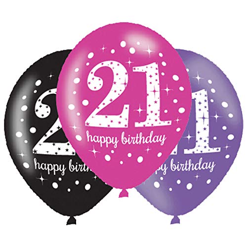 Amscan 9900876 - 6 Latexballons Pink Celebration 30 Jahre 27,5 cm / 11", Luftballon Amscan 9900876 - 6 Latexballons Pink Celebration 30 Jahre 27,5 cm / 11", Luftballon von amscan