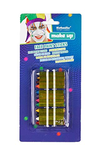 Amscan 9901269 - Everyday-Make-Up Schminkstifte, 12 Stück, Mehrfarbig, Mottoparty, Karneval von amscan