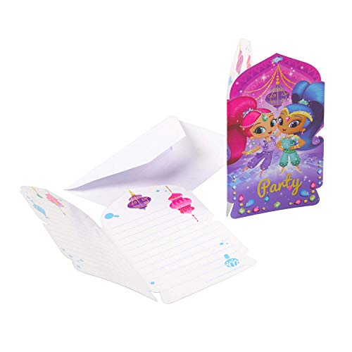 Amscan 9902160 - Einladungskarten Shimmer & Shine mit Umschlägen, 8 Stück, Größe 8 x 14,1 cm, Genies, Leah, Zauberei, Give Away, Geburtstag, Mottoparty, Geschenk, Kinderparty Amscan 9902160 - Einladungskarten Shimmer & Shine mit Umschlägen, 8 Stück, Größe 8 x 14,1 cm, Genies, Leah, Zauberei, Give Away, Geburtstag, Mottoparty, Geschenk, Kinderparty von amscan