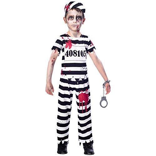 (PKT) (9902657) Child Boys Zombie Convict Costume (7-8yr) - Grp1 Brand: amscan von amscan