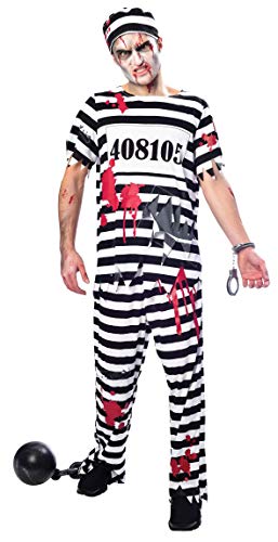 (PKT) (9902665) Adult Mens Zombie Convict Costume (Medium) (PKT) (9902665) Adult Mens Zombie Convict Costume (Medium) von amscan