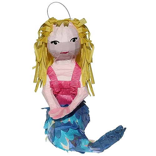 Amscan 9903248 - Pinata Be a Mermaid, 14,5 x 38,5 x 39,8 cm, zum Befüllen mit Süßigkeiten und Konfetti, Kindergeburtstag von amscan