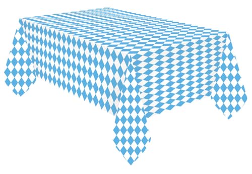 Amscan 9904817 - Tischdecke Bayern, Größe 115 x 175 cm, blau-weiß, Tischtuch aus Papier, Bierbank, Bierfest, Tisch, Dekoration, Motto-Party, Gartenparty Amscan 9904817 - Tischdecke Bayern, Größe 115 x 175 cm, blau-weiß, Tischtuch aus Papier, Bierbank, Bierfest, Tisch, Dekoration, Motto-Party, Gartenparty von amscan