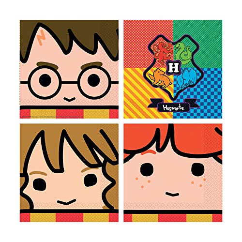 Amscan 9905191 – Harry Potter Geburtstagsparty Servietten – 16 Stück, Hell von amscan