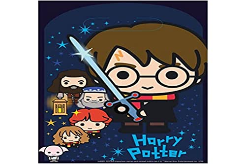 Amscan 9905194 – Harry Potter Partytüten, Kunststoff, 8 Stück Mehrfarbig von amscan