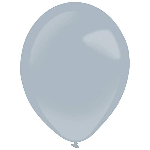 Amscan 9905441 - Latexballons Decorator Fashion, 50 Stück, grau, 35 cm / 14, Luftballon Amscan 9905441 - Latexballons Decorator Fashion, 50 Stück, grau, 35 cm / 14, Luftballon von amscan