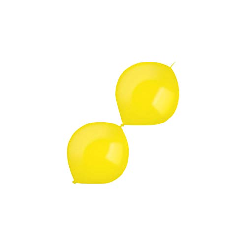 Amscan 9905599 - Latexballons Crystal, Link-a-Loon, 100 Stück, Gelb, Luftballon Amscan 9905599 - Latexballons Crystal, Link-a-Loon, 100 Stück, Gelb, Luftballon von amscan