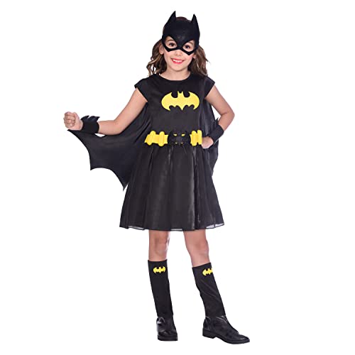 Amscan - Kinderkostüm Batgirl, Kleid, Umhang, Arm- und Beinstulpen, Maske, Super Heroes, Motto-Party, Karneval von amscan